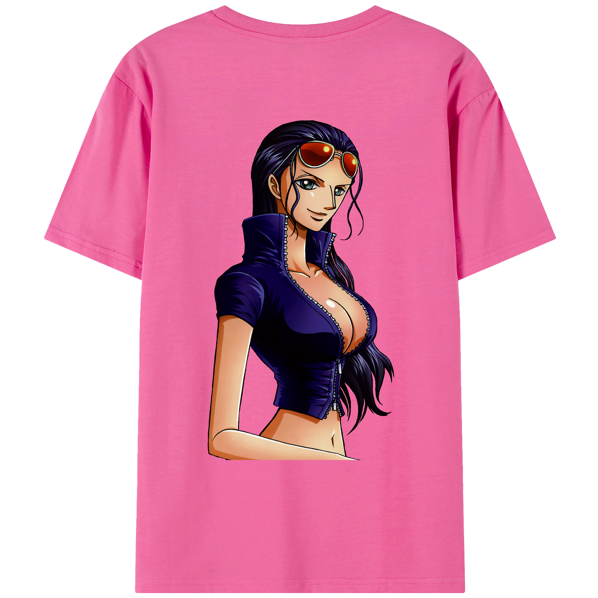 ワンピース ニコ・ロビン ONE PIECE Nico Robin レディース半袖Tシャツ(バックプリント)